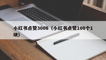小红书点赞3000（小红书点赞100个1块）